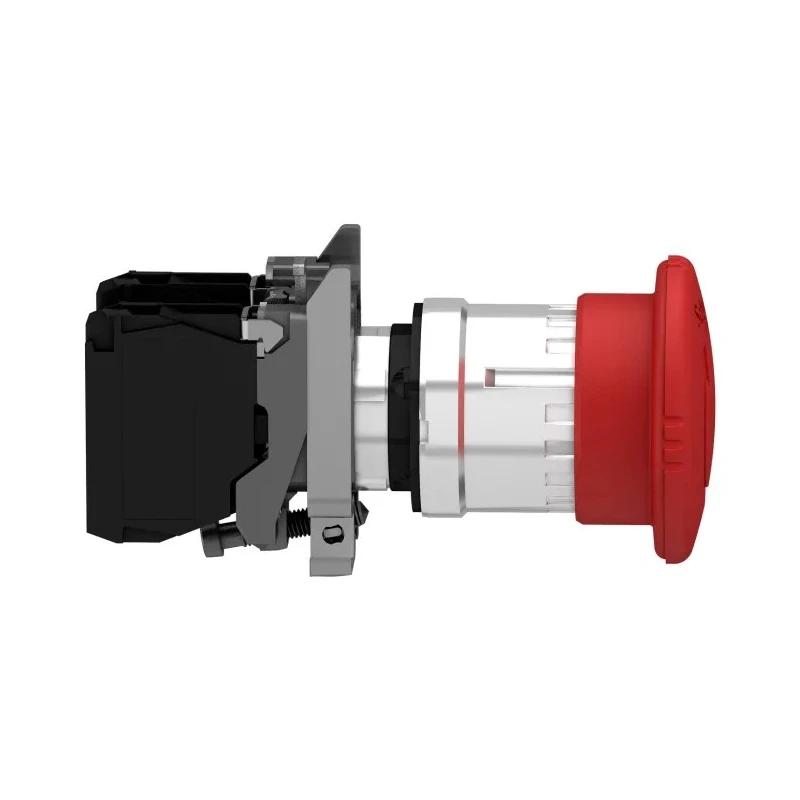 Schneider Electric Harmony Series Twist Release Emergency Stop Push Button Panel Mount 22mm Cutout 2 NC Contacts XB4BS8444