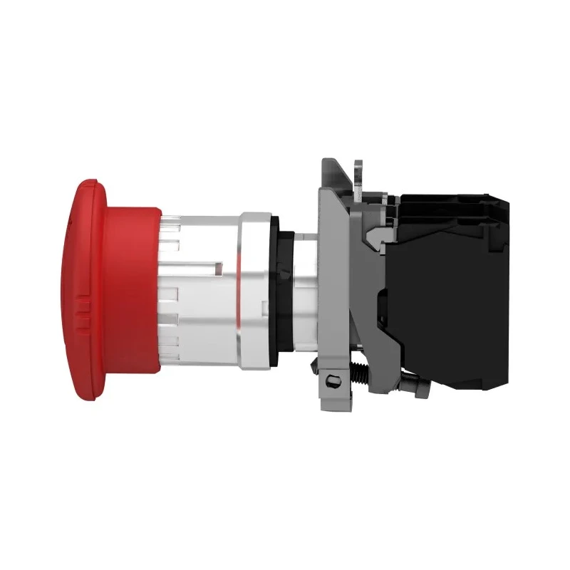 Schneider Electric Harmony Series Twist Release Emergency Stop Push Button Panel Mount 22mm Cutout 2 NC Contacts XB4BS8444