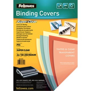 Fellowes Clear Transparent A4 Binding Cover PVC Material Compatible Paper Size A4 5376102