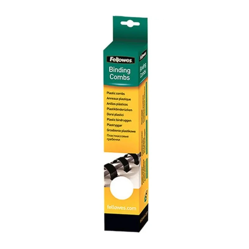 Fellowes White Plastic A4 Binding Comb 14mm Diameter for 100 Sheet Capacity 5331603