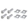 RS PRO Aluminium Gear Rack Rail Fixing Kit 2 Module 11.4mm Length 122-3447