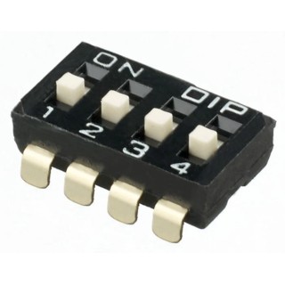 APEM Top Lever Raised Rotary Coded DIP Switch IKD0405100