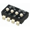 APEM Top Lever Raised Rotary Coded DIP Switch IKD0405100