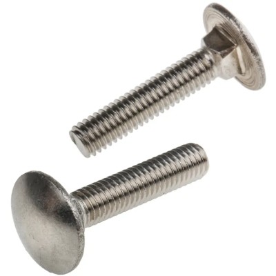 RS PRO Plain Stainless Steel Coach Bolt M6 x 30 mm, Square Neck, Metric Thread, A2 Grade, DIN 603 122-4419