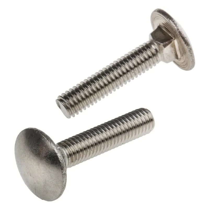 RS PRO Plain Stainless Steel Coach Bolt M6 x 30 mm, Square Neck, Metric Thread, A2 Grade, DIN 603 122-4419
