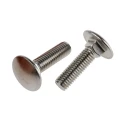 RS PRO Plain Stainless Steel Coach Bolt M8 x 30 mm A2 Grade Square Neck DIN 603 122-4426