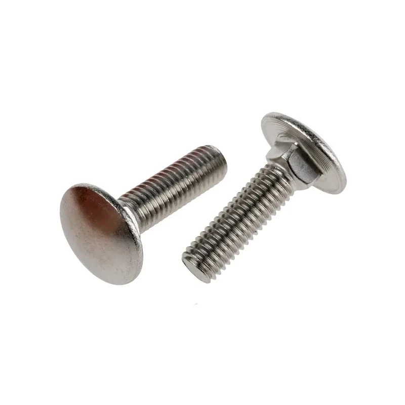 RS PRO Plain Stainless Steel Coach Bolt M8 x 30 mm A2 Grade Square Neck DIN 603 122-4426
