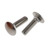 RS PRO Plain Stainless Steel Coach Bolt M8 x 30 mm A2 Grade Square Neck DIN 603 122-4426