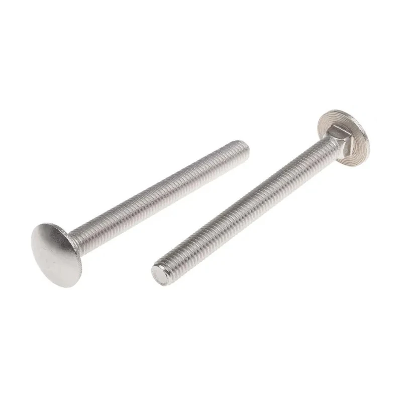RS PRO Stainless Steel Coach Bolt M8 x 80 mm, Metric Thread, Square Neck, Plain Finish 122-4432