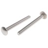 RS PRO Stainless Steel Coach Bolt M8 x 80 mm, Metric Thread, Square Neck, Plain Finish 122-4432