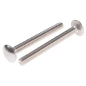 RS PRO Plain Stainless Steel M10 x 100 mm Coach Bolt Metric Thread DIN 603 122-4442