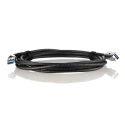 HARTING IC Socket USB Cable, Female USB Type A to Female USB Type A, USB 3.0, Black Jacket, 3 m Length 09455451934