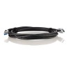 HARTING IC Socket USB Cable, Female USB Type A to Female USB Type A, USB 3.0, Black Jacket, 3 m Length 09455451934