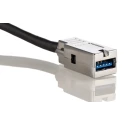 HARTING IC Socket USB Cable, Female USB Type A to Female USB Type A, USB 3.0, Black Jacket, 3 m Length 09455451934