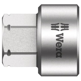 Wera 12 mm Standard Hex Socket with 1/4 in Drive, Chrome Vanadium Steel, 9.5mm Overall Length 05024002001