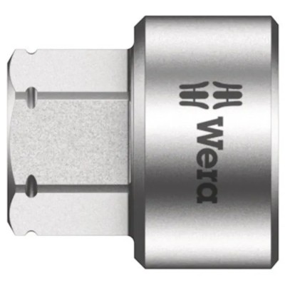 Wera 12 mm Standard Hex Socket with 1/4 in Drive, Chrome Vanadium Steel, 9.5mm Overall Length 05024002001