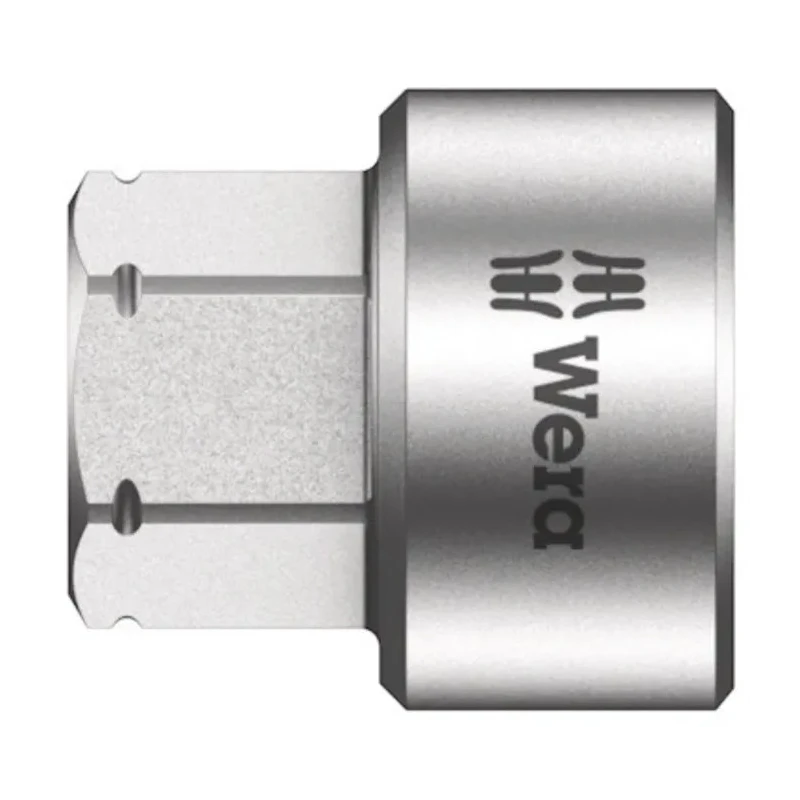 Wera 12 mm Standard Hex Socket with 1/4 in Drive, Chrome Vanadium Steel, 9.5mm Overall Length 05024002001
