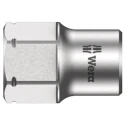 Wera 7 mm Standard Hex Socket 1/4 in Drive Chrome Vanadium Steel, 9.5mm Overall Length 05003670001