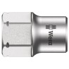 Wera 7 mm Standard Hex Socket 1/4 in Drive Chrome Vanadium Steel, 9.5mm Overall Length 05003670001