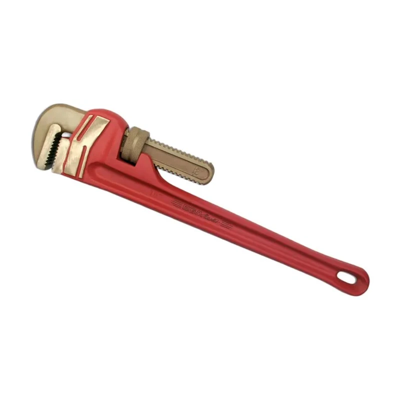 Ega-Master Non-Sparking Pipe Wrench 60.8 mm Jaw Capacity 304.8mm Overall Length Metal Handle VDE/1000V Approved 70123