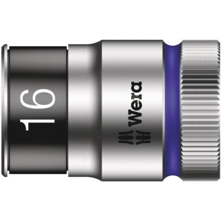 Wera 16 mm 1/2 in Drive Standard Chrome Vanadium Steel Socket 05024464001