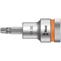 Wera 1/2 in Drive TX30 Bit Socket, Chrome Vanadium Steel, 60mm Overall Length TX30