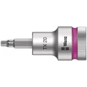 Wera 1/2 in Drive TX 20x25 Torx Socket, Chrome Vanadium Steel, 60mm Overall Length 05003830001