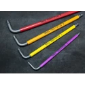 Wera 7 Piece L Metric Hex Key Set, Hex Size 1.5 to 6 mm, Thermoplastic Handles, Black Laser Finish 05022534001
