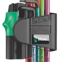 Wera 7 Piece L Metric Hex Key Set, Hex Size 1.5 to 6 mm, Thermoplastic Handles, Black Laser Finish 05022534001