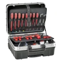 GT Line 2 Drawer Plastic Wheeled Tool Case 465 mm x 255 mm x 352 mm ATOMIK WH PEL