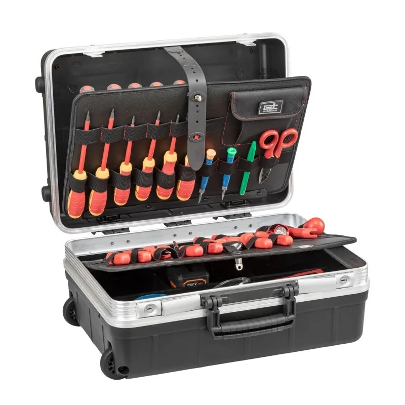 GT Line 2 Drawer Aluminium Tool Case Wheeled 332 mm 453 mm 197 mm REVO21 WH PEL