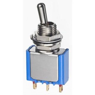 APEM Toggle Switch Panel Mount On-Off-On SPDT Solder Lug Terminal 20 V dc 20 V ac 5637CDB17