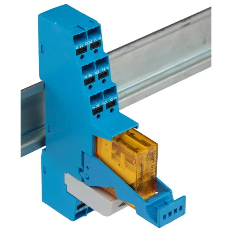 Finder 48 Series Electromechanical Interface Relay, DIN Rail Mount, 110V AC Coil, DPDT-2 CO, 10.1mA Coil 48.P5.8.110.0060SPA