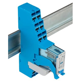 Finder 4C Series Interface Relay, DIN Rail Mount, 12V DC Coil, DPDT-2 CO Contacts, 8A Switching Current 4C.P2.9.012.0050SPA