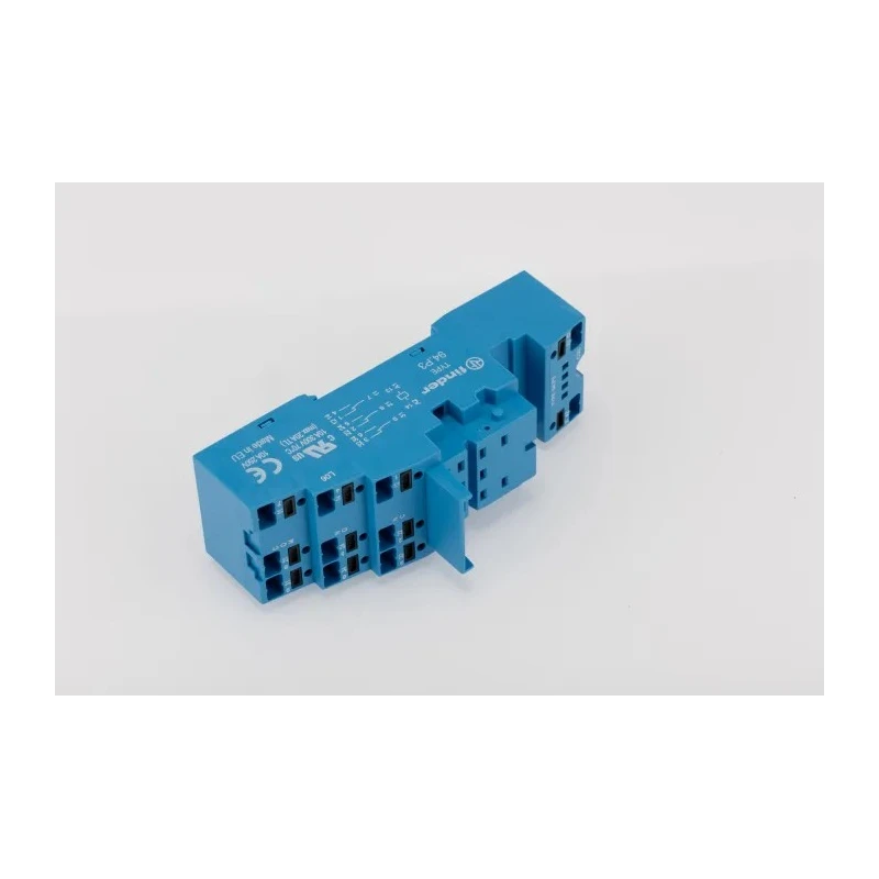 Finder 10A 250V AC DIN Rail Relay Socket for Use with 55.33 Relay 94.P3SMA