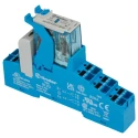 Finder 4C Series Interface Relay, DIN Rail Mount, 12V DC Coil, DPDT-2 CO Contacts, 8A Switching Current 4C.P2.9.012.0050SPA