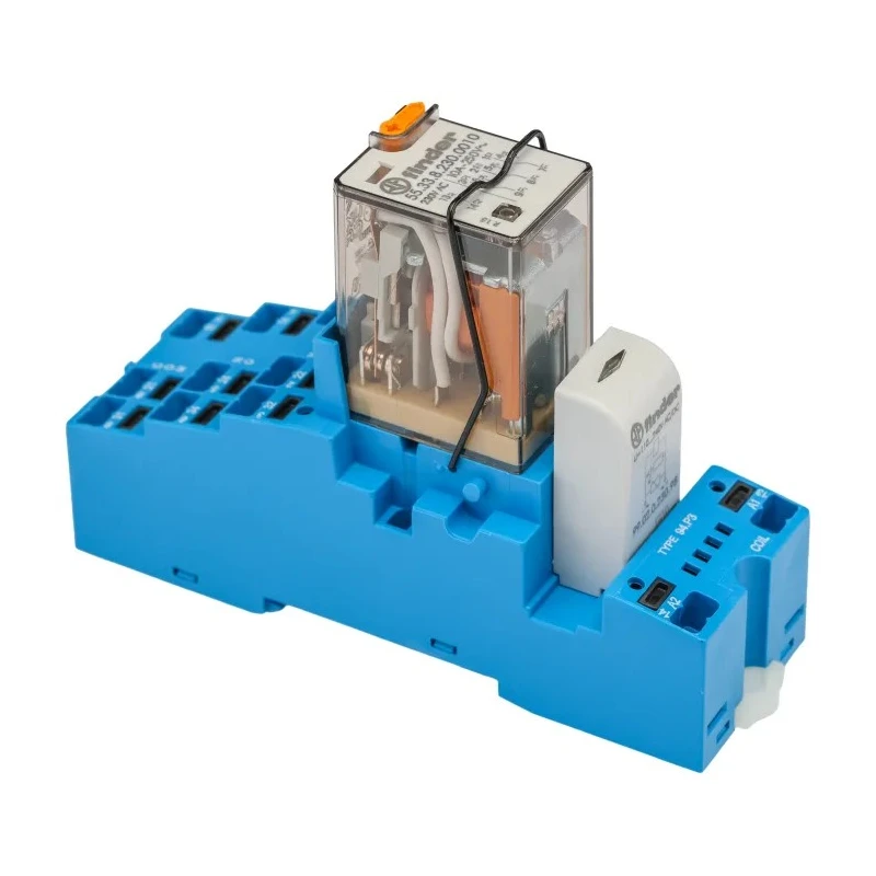 Finder Electromechanical Interface Relay 230V AC Coil Voltage, 3PDT Contact Configuration, 10A Switching 58.P3.8.230.0060SMA