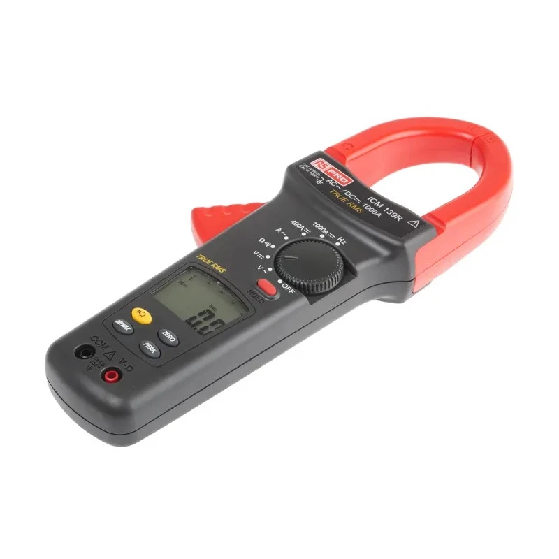 RS PRO Clamp Meter with True RMS Measurement, 1000 A DC, 1 kA AC, 1000 V DC, 750 V AC, CAT IV CAT III ICM139R