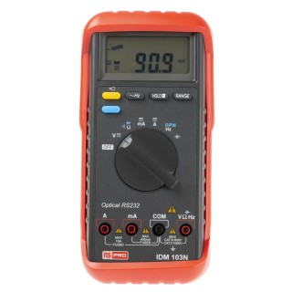 RS PRO Handheld Digital Multimeter 100mΩ Resistance Resolution 1kV DC Voltage 40MHz Frequency IDM103N