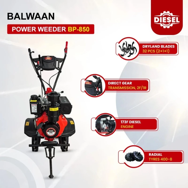 Shop Balwaan BP-850 Weeder 5.5 HP Diesel at Lowest Prices