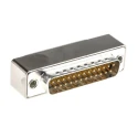 Cinch 25-Way D-Sub Adapter Straight Through Hole Gold Contact Copper Alloy FA-25PS/1