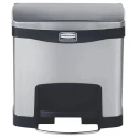 Rubbermaid Commercial Products Stainless Steel Chrome Slim Jim Pedal Waste Bin 15L 1901982