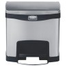 Rubbermaid Commercial Products Stainless Steel Chrome Slim Jim Pedal Waste Bin 15L 1901982