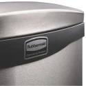 Rubbermaid Commercial Products Stainless Steel Slim Jim 50L Chrome Pedal Waste Bin 1901992