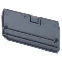Omron Series Dark Grey End Cover for Use with XW5T-P4.0-1.1-1 Feed Through Terminal Block and XW5G-P4.0-1.1-1 Grounding XW5E