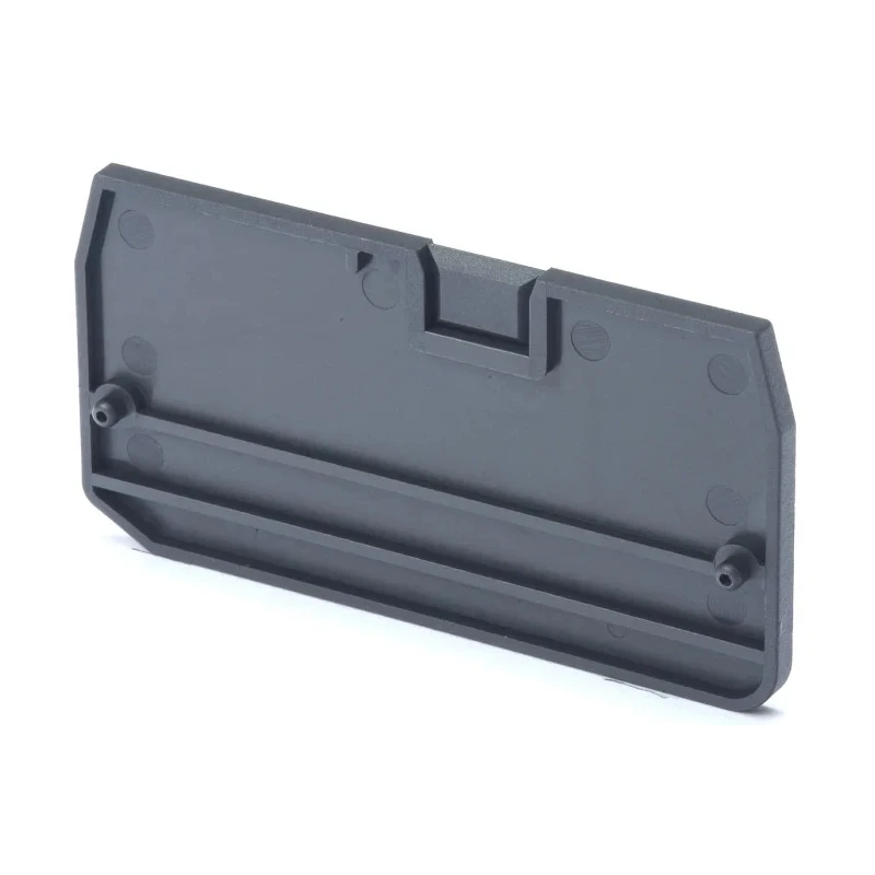 Omron Series Dark Grey End Cover for Use with XW5T-P4.0-1.1-1 Feed Through Terminal Block and XW5G-P4.0-1.1-1 Grounding XW5E