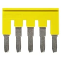 Omron Series Yellow Short Bar Accessory for XW5G-P4.0-5 Grounding Terminal Block and XW5T-P4.0-5 Feed Through Terminal XW5S