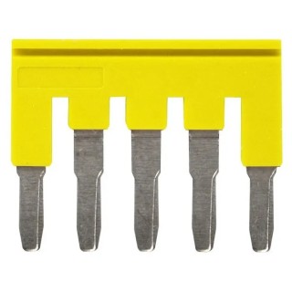 Omron Series Yellow Short Bar Accessory for XW5G-P4.0-5 Grounding Terminal Block and XW5T-P4.0-5 Feed Through Terminal XW5S