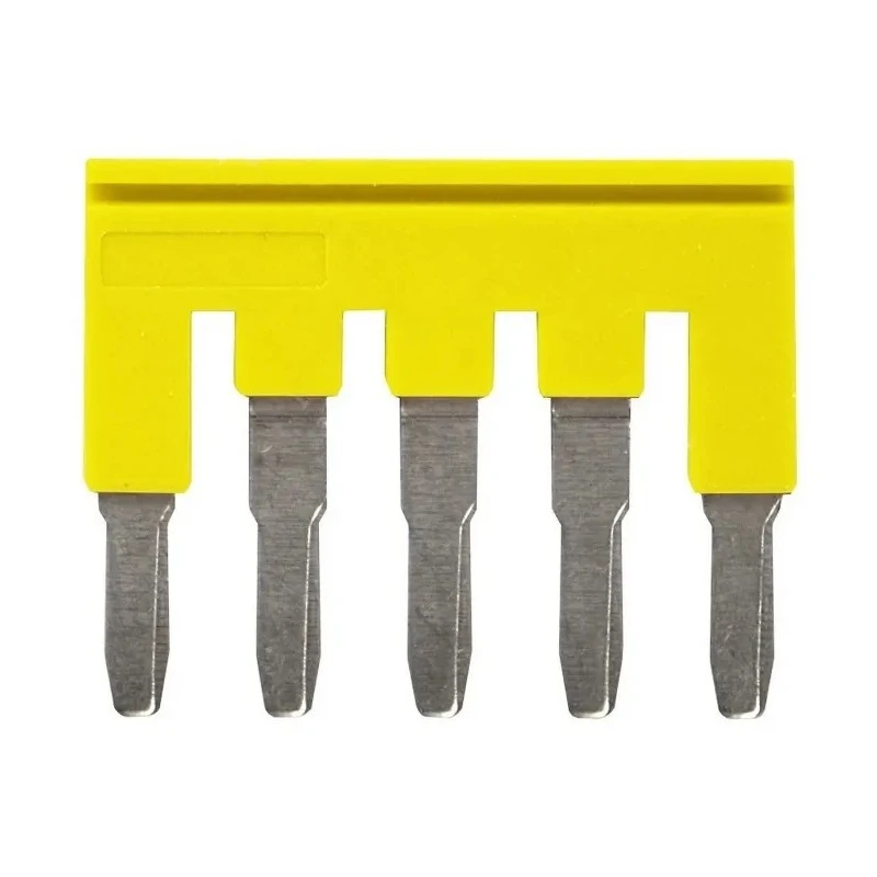 Omron Series Yellow Short Bar Accessory for XW5G-P4.0-5 Grounding Terminal Block and XW5T-P4.0-5 Feed Through Terminal XW5S