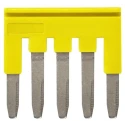 Omron Series Yellow Short Bar for Use with XW5T-P2.5-5 Feed Through Terminal Block and XW5G-P2.5-5 Grounding Terminal XW5S